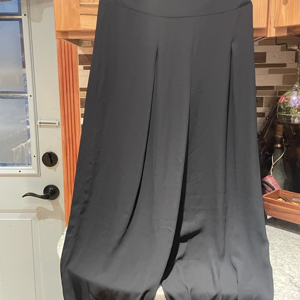 Black Wide-Leg Pants